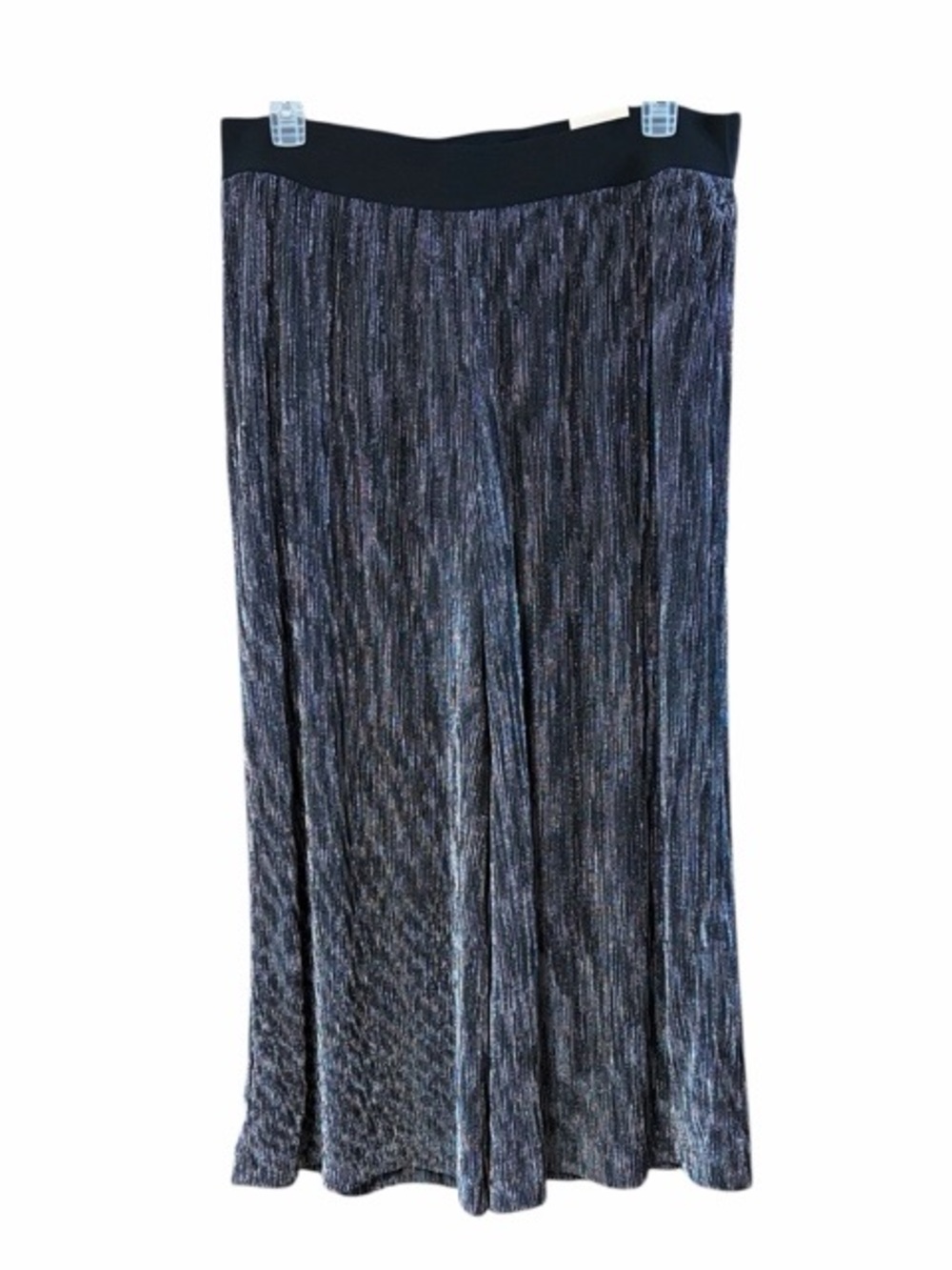 Lane Bryant Pull On Shine Knit Pleated‎ Wide Leg Pants NWT - Picture 2 of 8